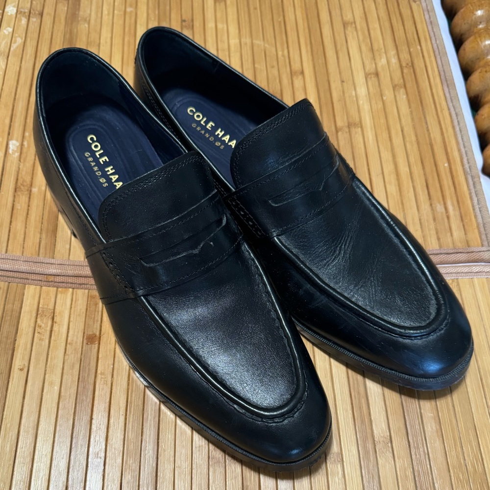 Cole Haan Black Leather Loafer
